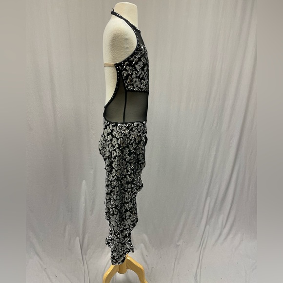 A Wish Come true silver black dance mesh costume S - Picture 3 of 16